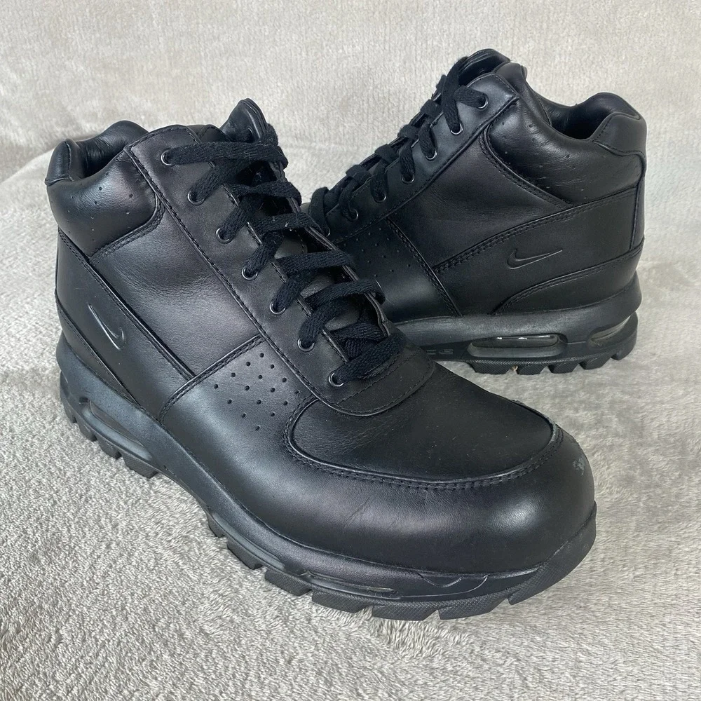 Nike ACG Air Max Goadome Mens Boots Size 13 Black Leather Shoes 865031-009